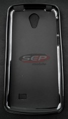 Toc plastic siliconat HTC One M7 NEGRU