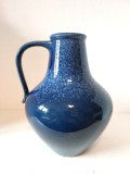 Vaza ceramica vintage D &amp; B 313-25 (DUMLER &amp; BREIDEN) West Germany, anii 60-70, glazura albastra, 25cm inaltime
