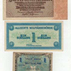 Bancnote de colectie Austria ,Germania -1937 ,1944