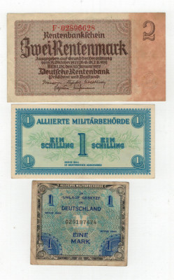 Bancnote de colectie Austria ,Germania -1937 ,1944 foto