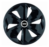 Cumpara ieftin Set 4 capace roti pentru Dacia Nou, model Roco Black, R16