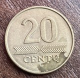 C50 - Moneda foarte veche - Lituania - 20 centu - 2009