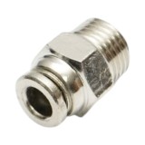 Mufa rapida dreapta metalica 6 mm cu filet exterior 1/4 inch