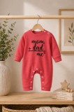 Salopeta roz fara botosei pentru bebelusi, Mom&amp;Dad (Marime Disponibila: 9 luni)