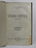 STUDII CRITICE , VOLUMUL II de I. GHEREA (C. DOBROGEANU ) , 1925