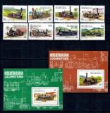 Grenada 1984 - Locomotive, trenuri, serie si colite neuzate