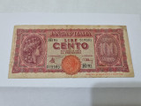 Bancnota italia 100 L 1944