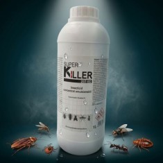 Super Killer 25T EC insecticid concentrat 1L pentru combaterea muștelor ț&acirc;nțarilor g&acirc;ndacilor de bucatarie capuselor furnicilor
