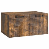 vidaXL Oglindă TV montată pe perete Stejar fumuriu 59,5 x 41 x 30 cm 898680