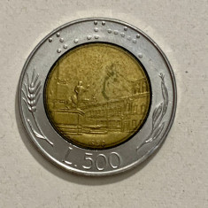 Moneda 500 LIRE - 500 lira - Italia - 1990 - KM 111 - (176)