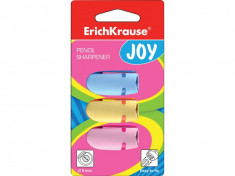 Set ascutitoare din plastic Erich Krause Joy, 3 buc foto