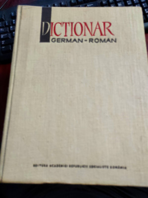 Dictionar German-Roman / Editura Academiei 1966 foto