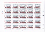 TREN,LOCOMOTIVE CU ABUR,MINICOALA 25 TIMBRE,2002 MNH ** ROMANIA., Transporturi, Nestampilat