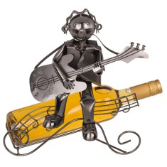 Suport sticla vin, metal, 28x25 cm, Muzician foto