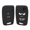 Husa Cheie Auto pentru VW - 3 Butoane - Keyless Go, Silicon, Negru, 44706.01, Kwmobile