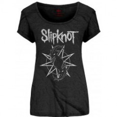 Tricou Dama Slipknot: Goat Star Logo foto