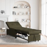 vidaXL Canapea Extensibilă 3 &icirc;n 1 Design Gri &Icirc;ntunecat din Microfibră