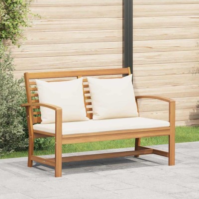 vidaXL Bancă de grădină natural 110 x 64 x 76.5 cm Lemn masiv de tec 42006404 foto