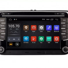 Navigatie Auto Multimedia cu GPS VW Golf 5 6 Passat B6 B7 CC Eos Tiguan Touran Jetta Polo Sharan Amarok Caddy, 4 GB RAM + 64 GB ROM, Slot Sim 4G pentr