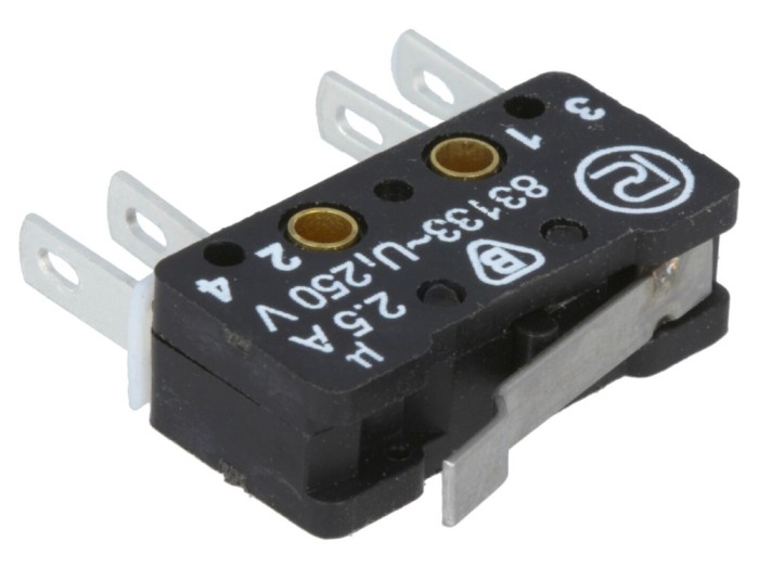Micro&icirc;ntrerupător SNAP ACTION 2,5A 250VAC