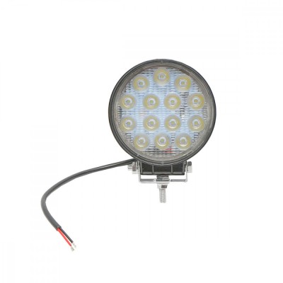 Lampa 14 LED-uri 10-30V 42W unghi de radiere 60 rotund foto