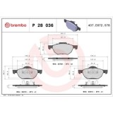 Placute frana Honda Accord 7 (Cl Cn) 01.03-09.12, Accord 7 Tourer (Estate) (Cm Cn) 04.03-05.08, Fata, BREMBO