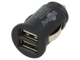 Alimentator USB Goobay 58912, 2x USB A, 12-24V DC, 3.1A