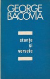 George Bacovia - Stante si versete, Minerva, Poezie, ed. 1970, limba romana, stare buna, coperta brosata