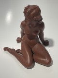 Figurina Art Deco din ceramica austriaca Gmundner, femeie nud, anii 1960 marcata