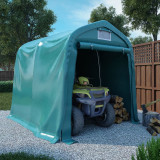 VidaXL Cort de garaj, verde, 1,6 x 2,4 m, PVC