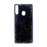 Cumpara ieftin Husa Cover Silicon Brilliant Glitter pentru Samsung Galaxy A20s Negru, Contakt