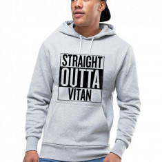 Hanorac Barbati Gri - Straight Outta Vitan - 2XL