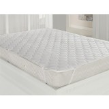 Protectie saltea matlasata Protecta by Coneltex, dimensiuni 90x200 cm, dreptunghiulara, densitate 100 g/mp, umplutura fibra siliconizata antialergica,