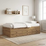 Cumpara ieftin Cadru de pat cu depozitare Stejar artizanal 80 x 200 cm