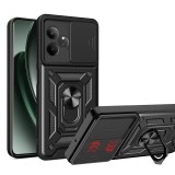 Husa pentru realme gt 6 / gt 6t, camshield protectie camera, magnetic, slide si snap, black