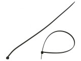 Colier de str&acirc;ngere 300mm x 3,6mm poliamidă neagră