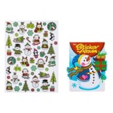 Autocolante Decorative de Craciun cu Om de Zapada Pinguini Brazi &amp; Album 51buc, CMCLASS