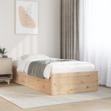 Cumpara ieftin Cadru de pat fără saltea, 90x200 cm, lemn masiv pin