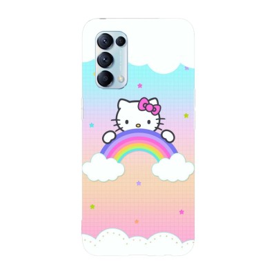Husa compatibila cu Oppo A55, Viceversa, model Cloudy star Hello kitty, Silicon, TPU foto