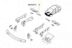 Carcasa Spate Dreapta Fixare Cadru Fata Sub Caroserie Dacia Logan 2004-2014; Mcv 2007-; Sandero 2008-2012 ; 6001546727 foto