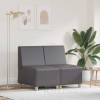 VidaXL Unitate Sofa Modulară Fără Brațe 2 pcs Gri 55 x 74 x 82 cm 3399770