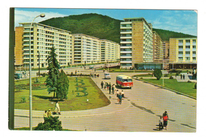 CPIB 18488 CARTE POSTALA - VEDERE DIN PIATRA NEAMT. VEDERE, AUTOBUZ