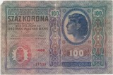 AUSTRIA UNGARIA 100 COROANE KRONEN KORONA 1912 UZATA