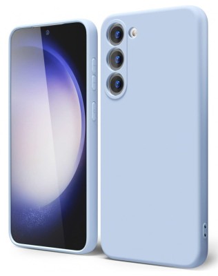 Husa de protectie din Silicon cu Microfibra la interior compatibila Samsung Galaxy A55, Mov deschis foto