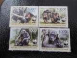 Rep Centrafricana-Fauna wwf,maimute-serie completa,nestampilate MNH