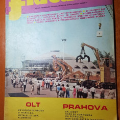 revista flacara 31 august 1974-arti. si foto judetele olt si prahova