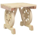 Cumpara ieftin Taburet de gradina, 40x36,5x38,5 cm, lemn masiv de brad