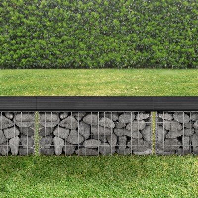 Gabion banca HTGB-6733 negru [pro.tec] HausGarden Leisure foto