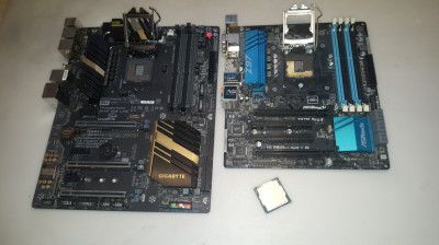 lot 2 x placa de baza LGA1151 SI LGA1150 gigabyte Z170X SI ASROCK Z97 , defecte foto