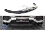 Spoiler Maxton Design potrivit pentru bara de protectie frontala A Design line a Mercedes GLS X167 dupa 2019, lac negru Performance AutoTuning